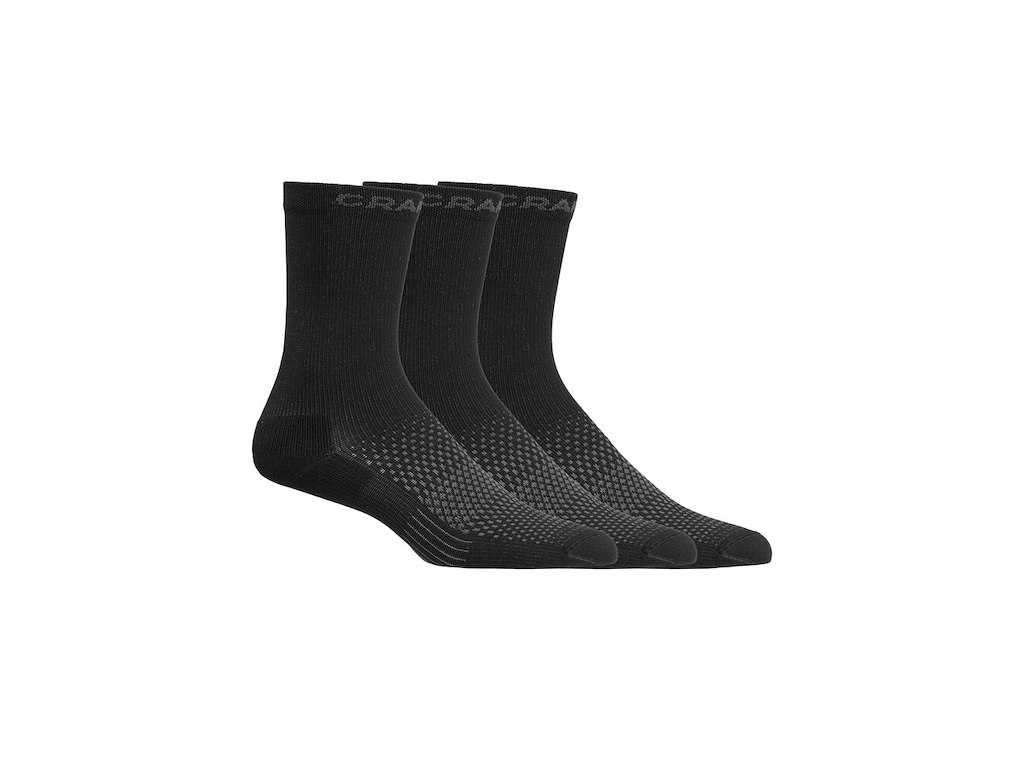 Craft Active High Sock  -pak- Cykelstrømper Sort Str  43 45