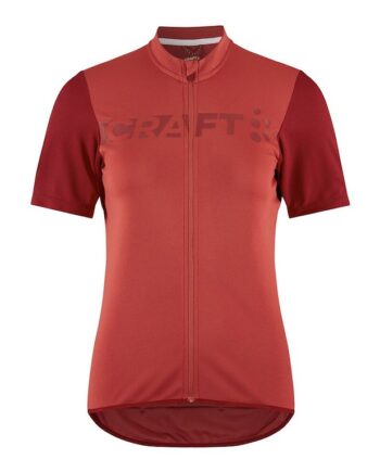 Craft Endur Logo Jersey Cykeltrøje Korte ærmer Dame Astro Rhubarb Xs