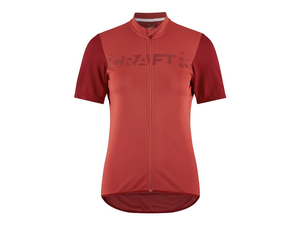 Craft Endur Logo Jersey Cykeltrøje Korte ærmer Dame Astro Rhubarb Xs