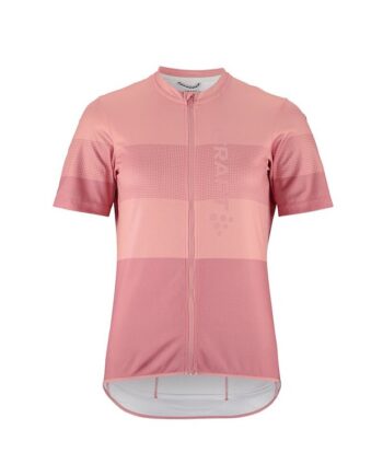 Craft Endur Logo Jersey Cykeltrøje Korte ærmer Dame -wild Rose Peony