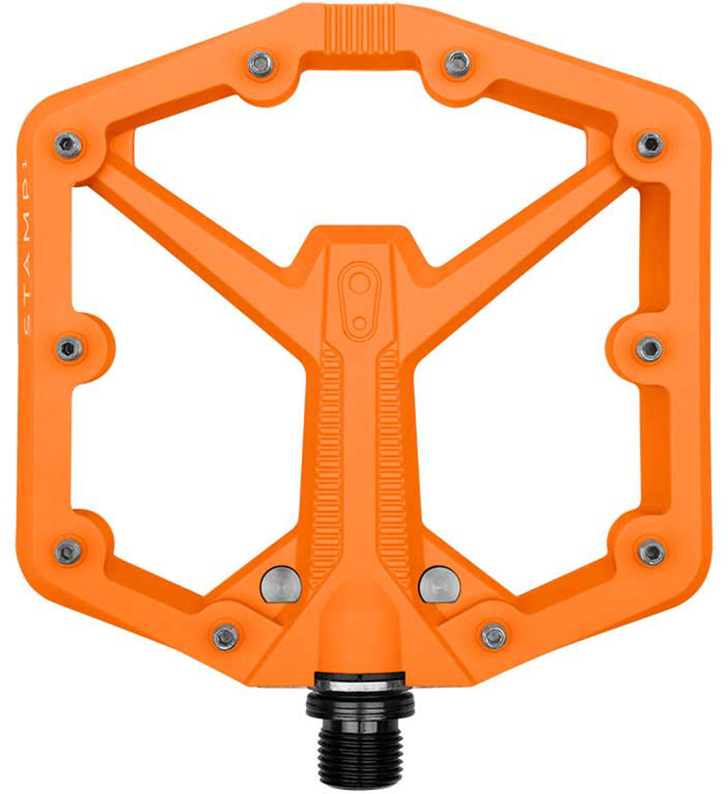 Crankbrothers Flat Pedal Stamp   Large Orange