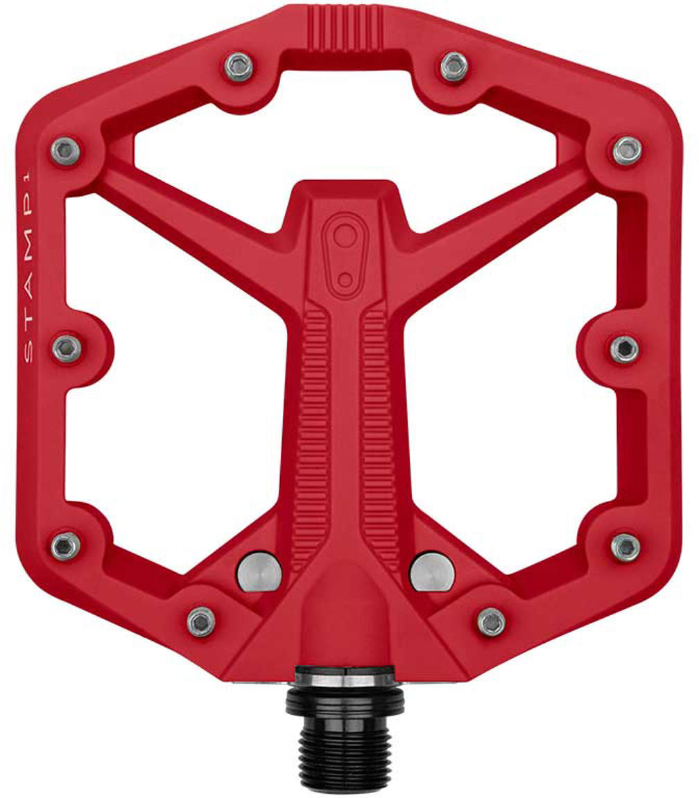 Crankbrothers Flat Pedal Stamp   Small Rød