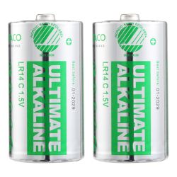 Deltaco Ultimate Alkaline Batteries  Lr14   Size   -pack Batteri