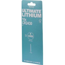Deltaco Ultimate Lithium Battery  3v  Cr2430 Button Cell  10-pack Batteri