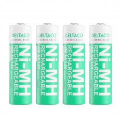Deltaco Ultimate Nimh Rechargeable Lr6 Aa Size 2300mah 4pack  Sg  Batteri