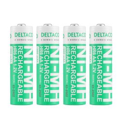 Deltaco Ultimate Nimh Rechargeable Lr6 Aa Size 1900mah 4pack  Sg  Batteri