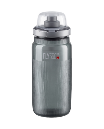 Elite Fly Tex Mtb Drikkedunk 550ml Smoke Med Grå Logo