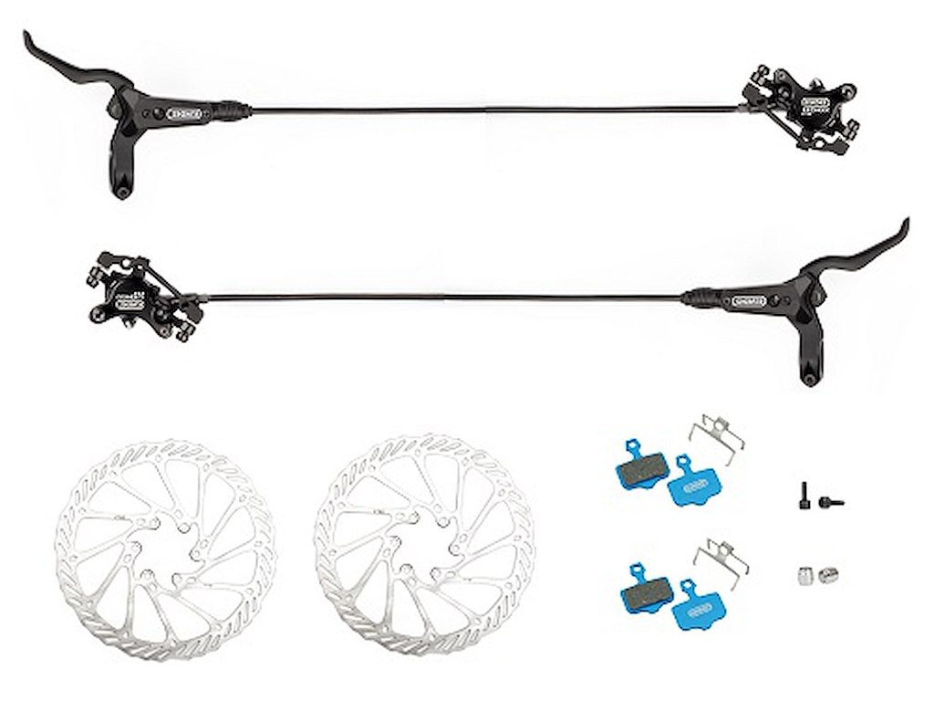 Elvedes Hp4000 Hydraulisk Bremsesæt For- Og Bagbremse