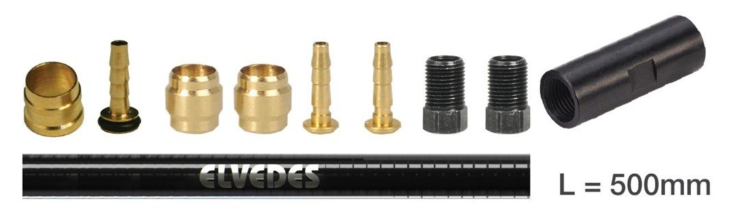 Elvedes Slange Forlænger 500mm Kit Tektro