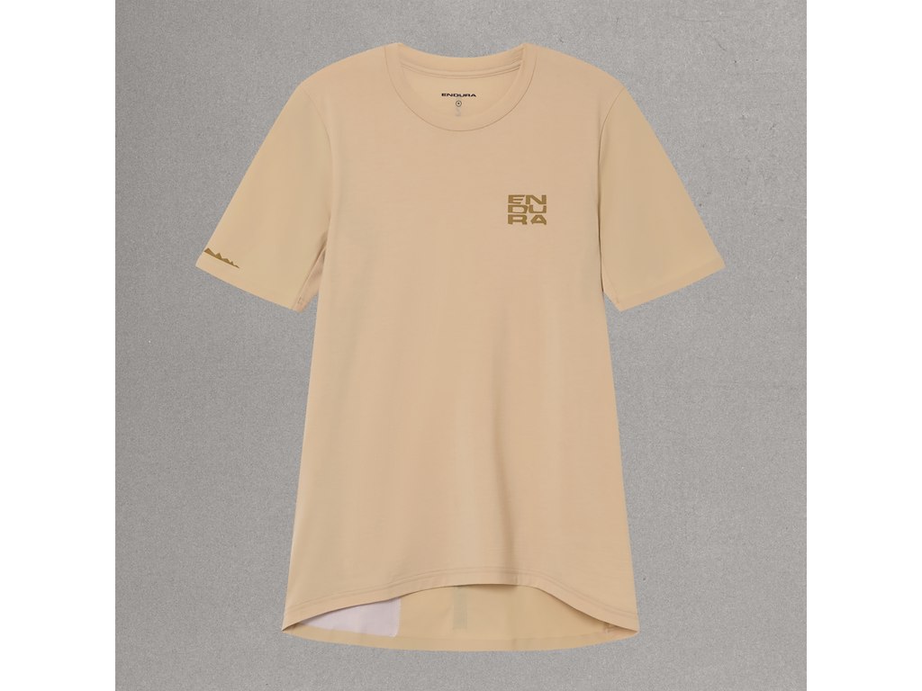 Endura Alltrack Ride Jersey Korte ærmer Herre Beige Str