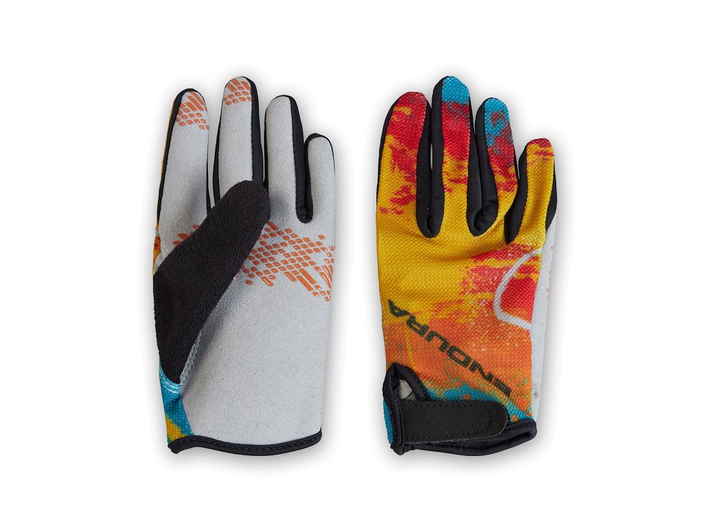 Endura Kids Hummvee Glove Cykelhandsker Lange Fingre Børn   Junior Yellow Mustard Str    -