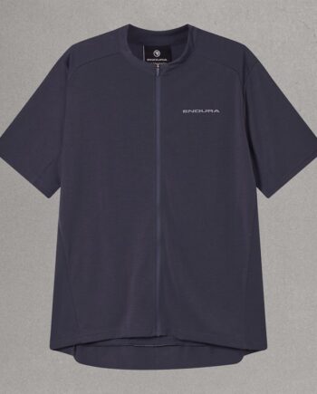 Endura Loop Zipped Jersey Cykeltrøje Korte ærmer Herre Carbon Grey Str