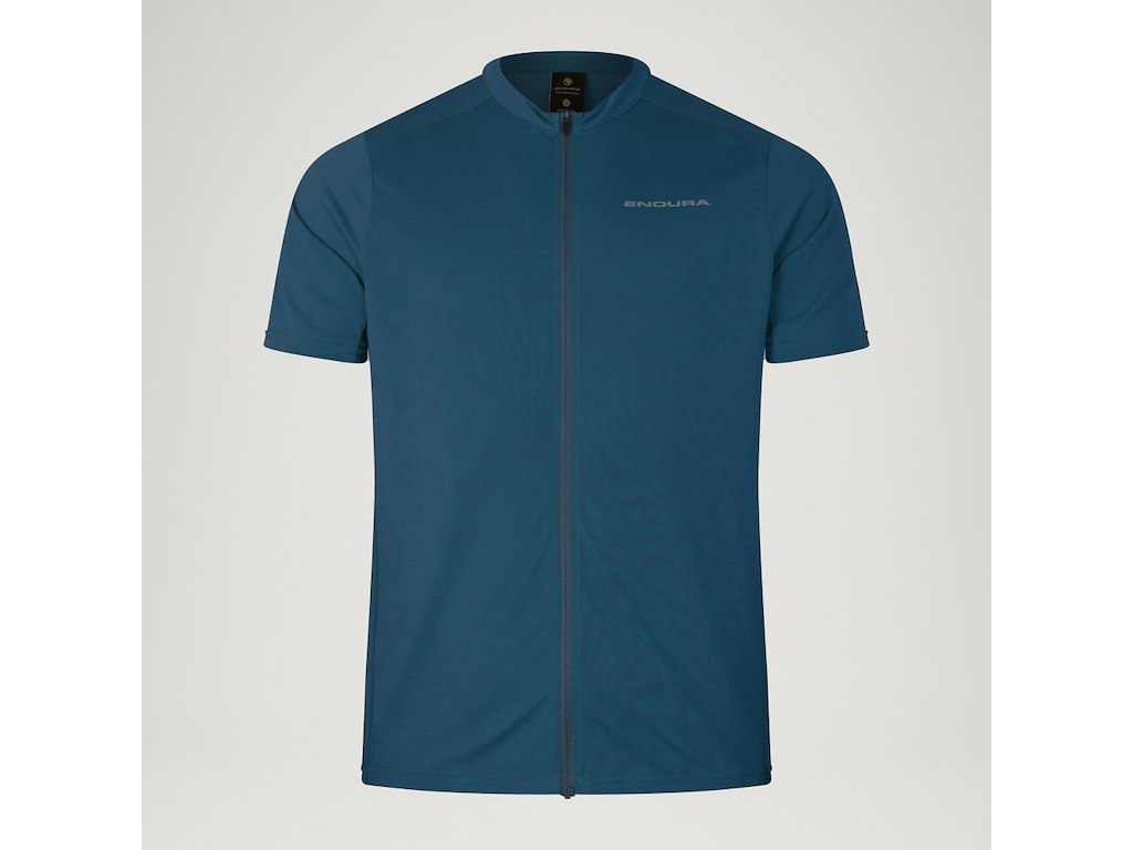Endura Loop Zipped Jersey Cykeltrøje Korte ærmer Barra Blue