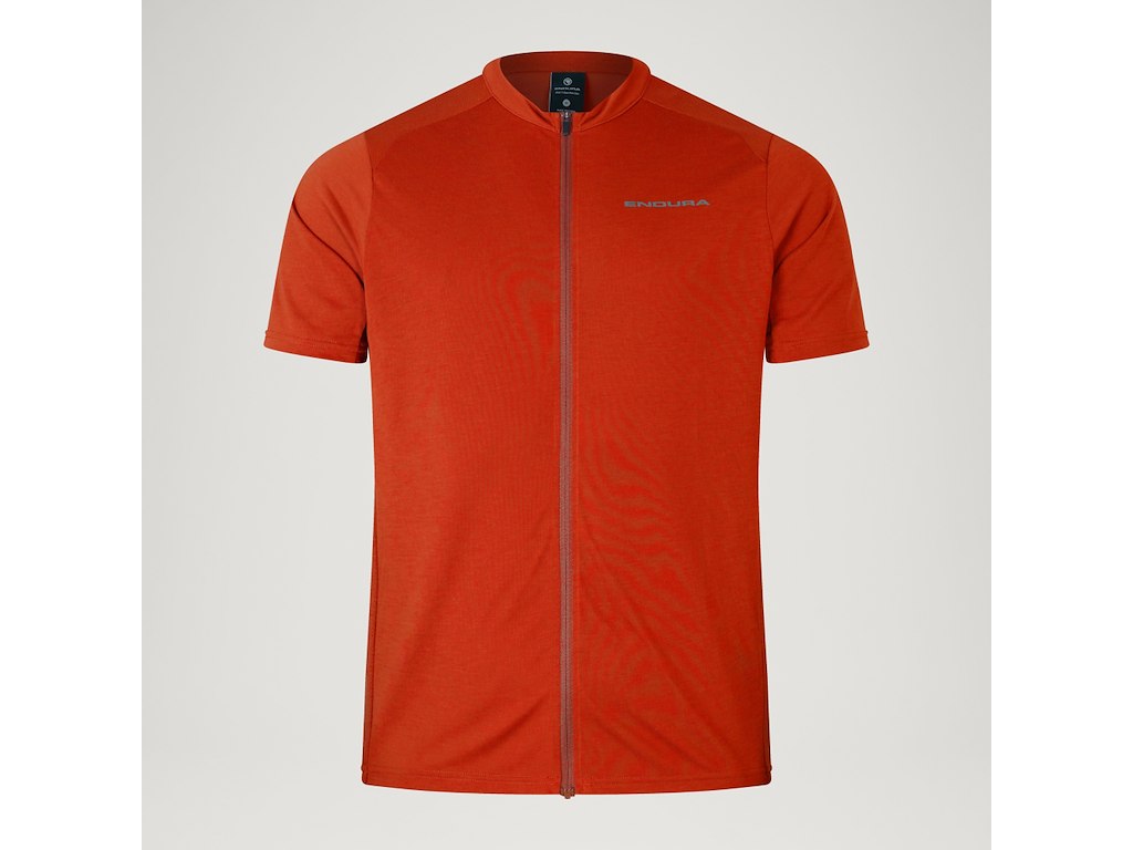 Endura Loop Zipped Jersey Cykeltrøje Korte ærmer Rød