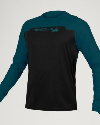 Endura Mt500 Burner Jersey Cykeltrøje Lange ærmer Barra Blue Str