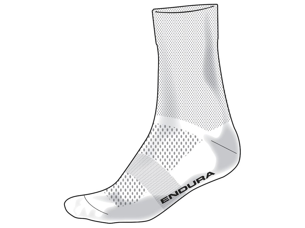 Endura Pro Sl Sock Cykelstrømper Hvid Str    -