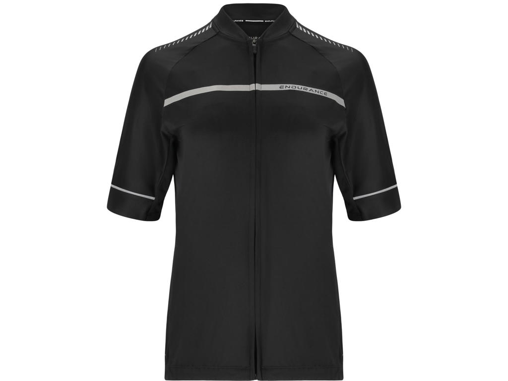 Endurance Jackie Cykel Mtb Bluse Kort ærmet Dame Sort 44