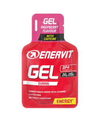 Enervit Sport Gel Hindbær Med Koffien 25 Ml