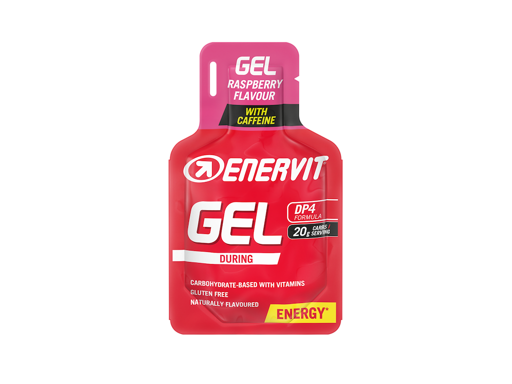 Enervit Sport Gel Hindbær Med Koffien 25 Ml