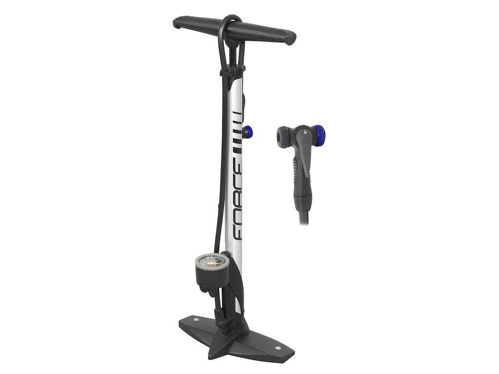 Force Hobby Fodpumpe Med Manotmeter 11 Bar 160 Psi Sølv