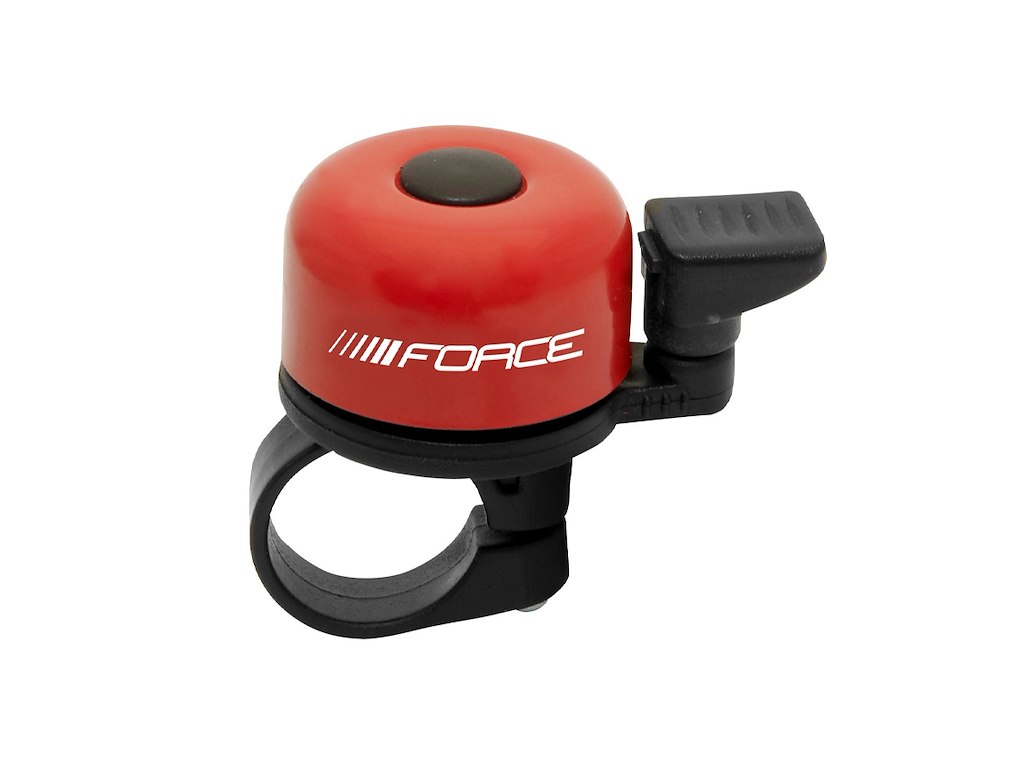 Force Mini Ringeklokke Stål Plastik 22 2mm Rød
