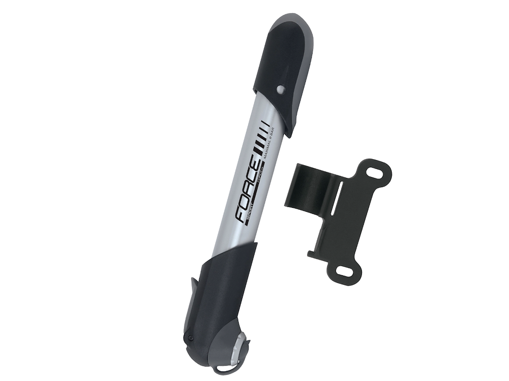 Force Sport Duo Telescope Minipumpe Sølv Sort