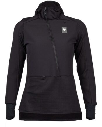 Fox Defend Thermal Hoodie Cykeltrøje Lange ærmer Dame Sort