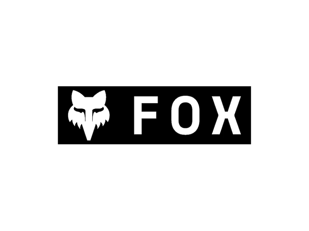 Fox   Firmalogo Klistermærke Sort Hvid Quot