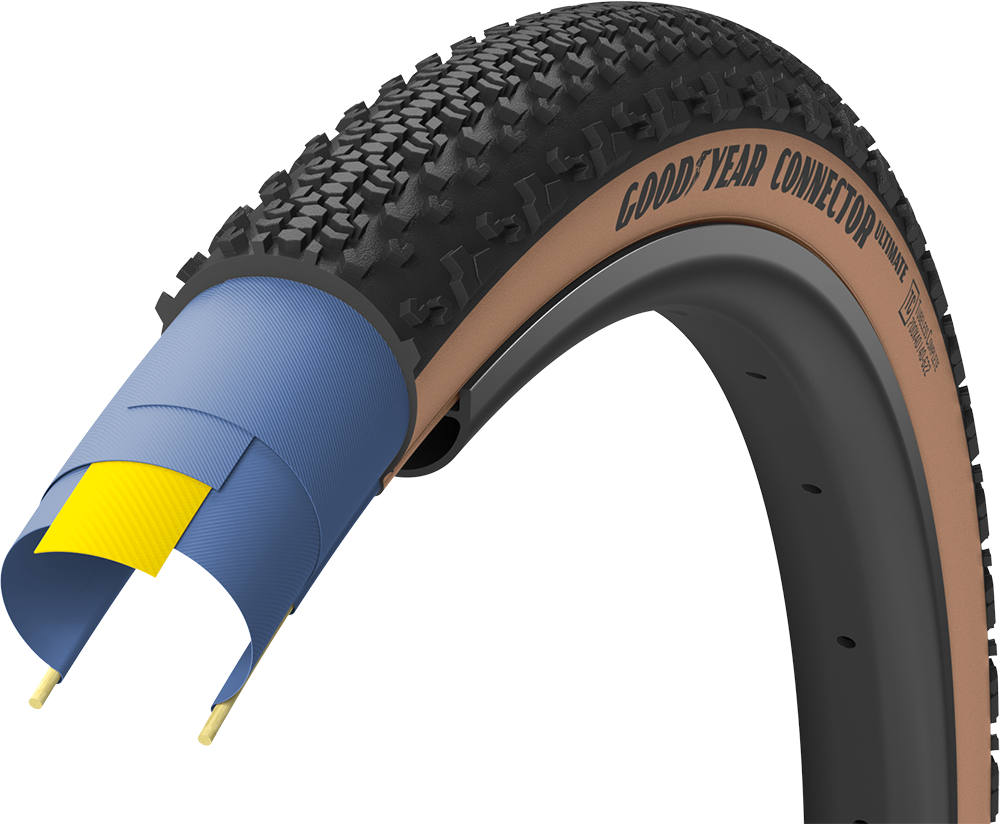 Goodyear Connector Tubeless Complete 700x35c 50c Brun
