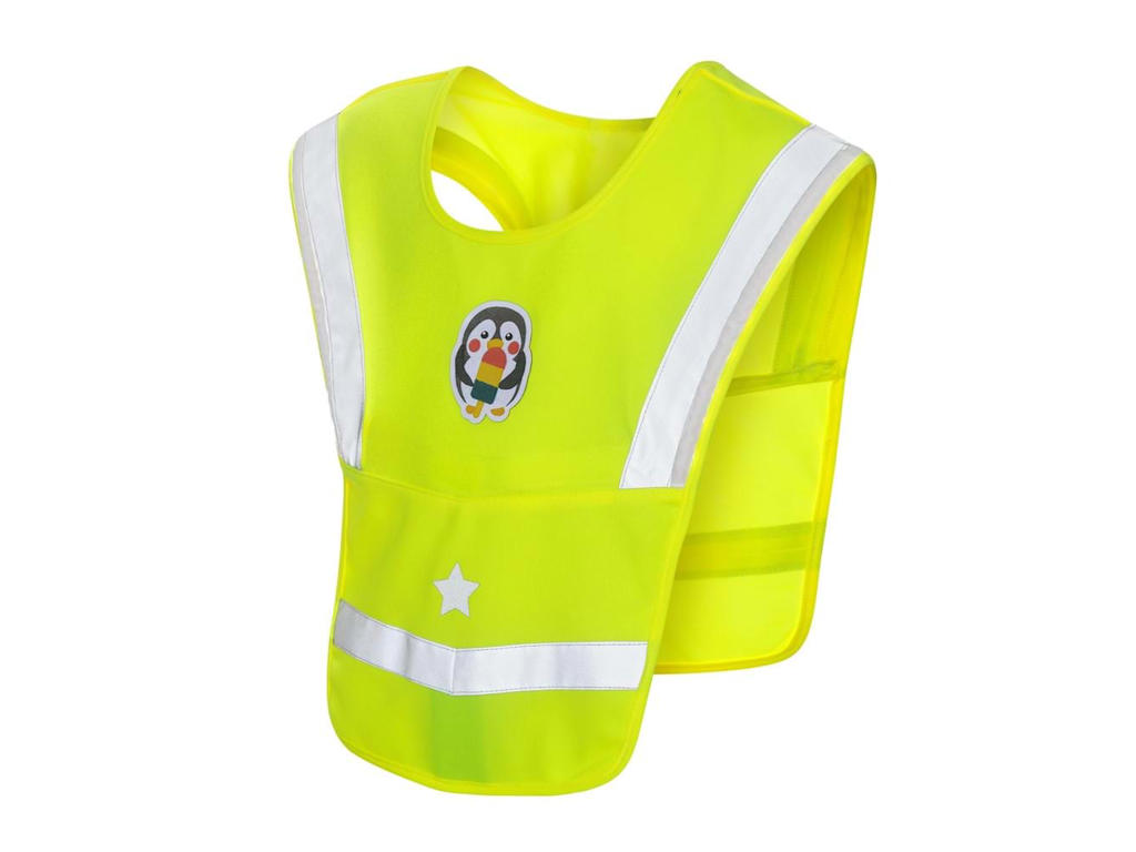 Heyreflect Refleksvest Til Børn Med Led Lys Gul Str 146-158