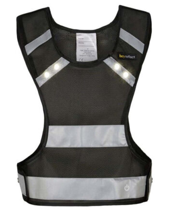 Heyreflect Sport Refleksvest Med Led Lys Sort Str