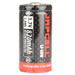 Japcell Jc123r Cr123 Rechargeable   7v Li-ion Battery 820mah Batteri