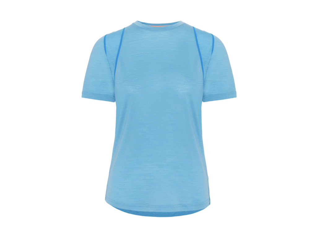 Kari Traa Embla Wool Tee  -shirt Blå Str