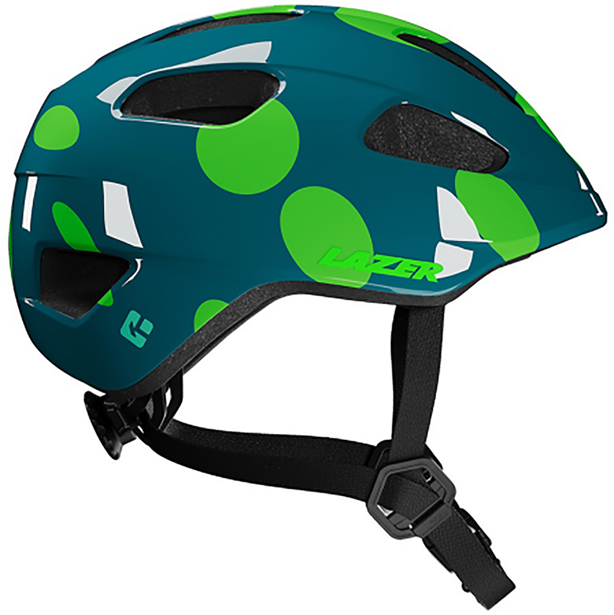 Lazer Nutz Kineticore Turnfit Cykelhjelm Green Dots