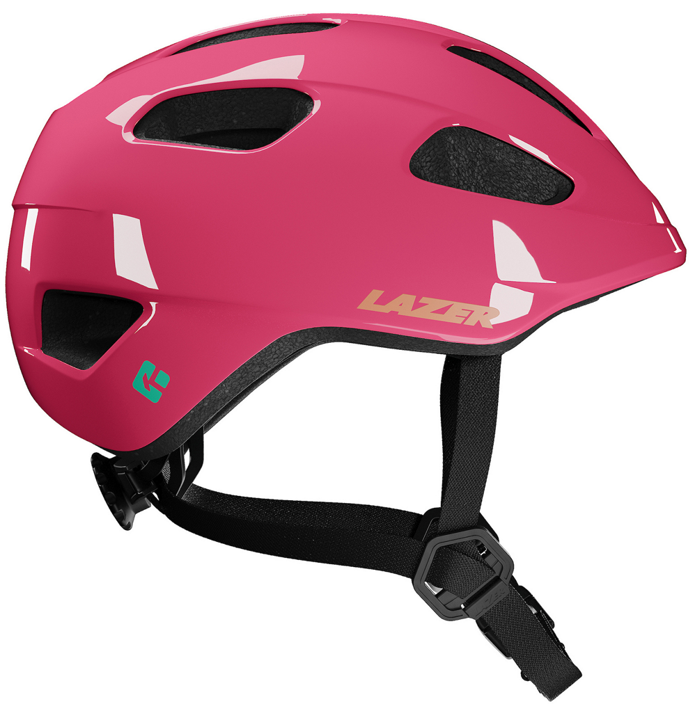 Lazer Pnut Kineticore Quot Green Buckle Quot Turnfit Cykelhjelm Fuchsia