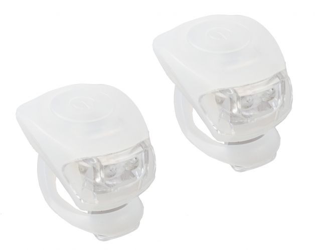 -wave Led-cykellygtesæt   Hvid