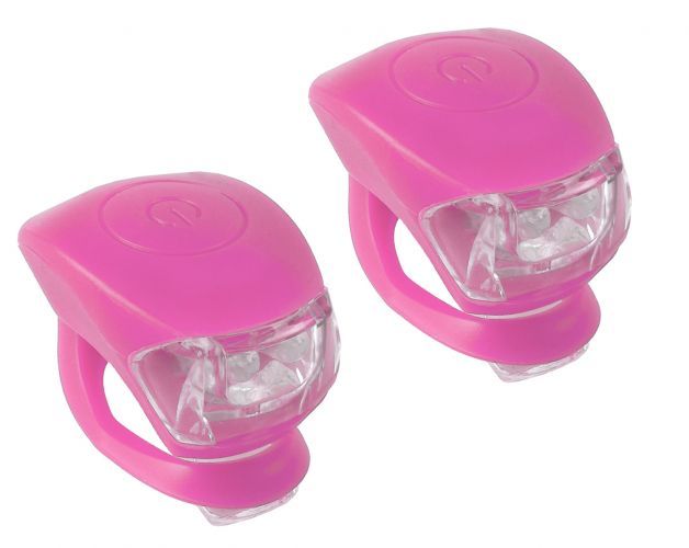 -wave Led-cykellygtesæt   Pink