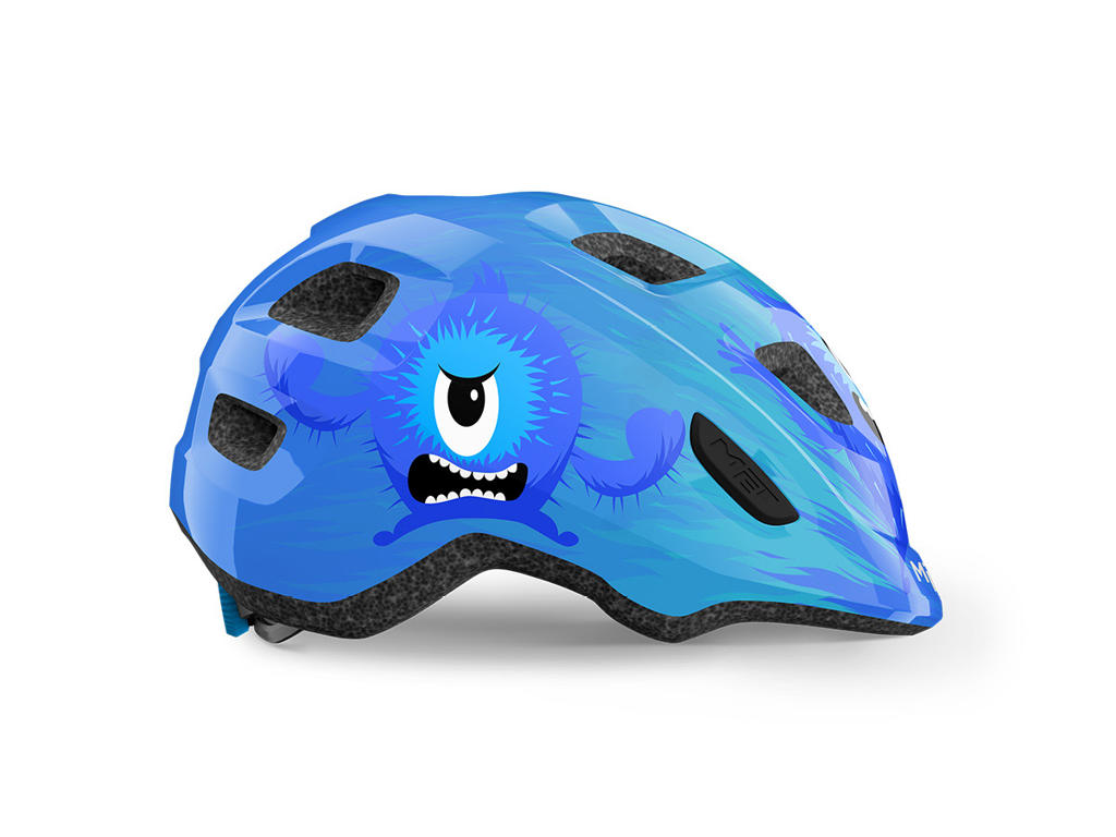 Met Hooray Børnecykelhjelm Blå Monster Str 46-52 Cm