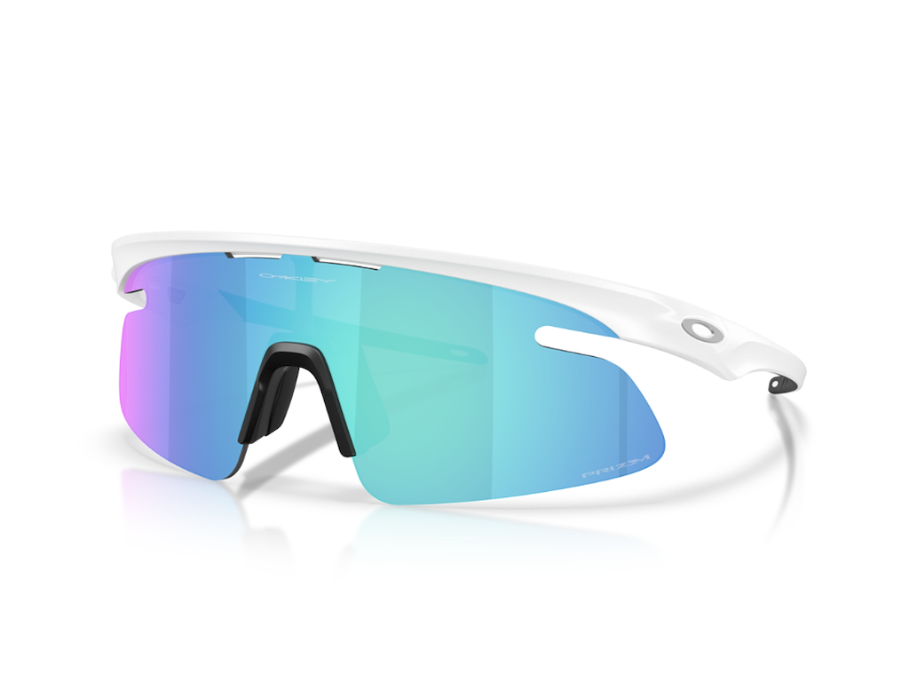 Oakley Rslv Lite Cykelbriller Matte White Prizm Sapphire