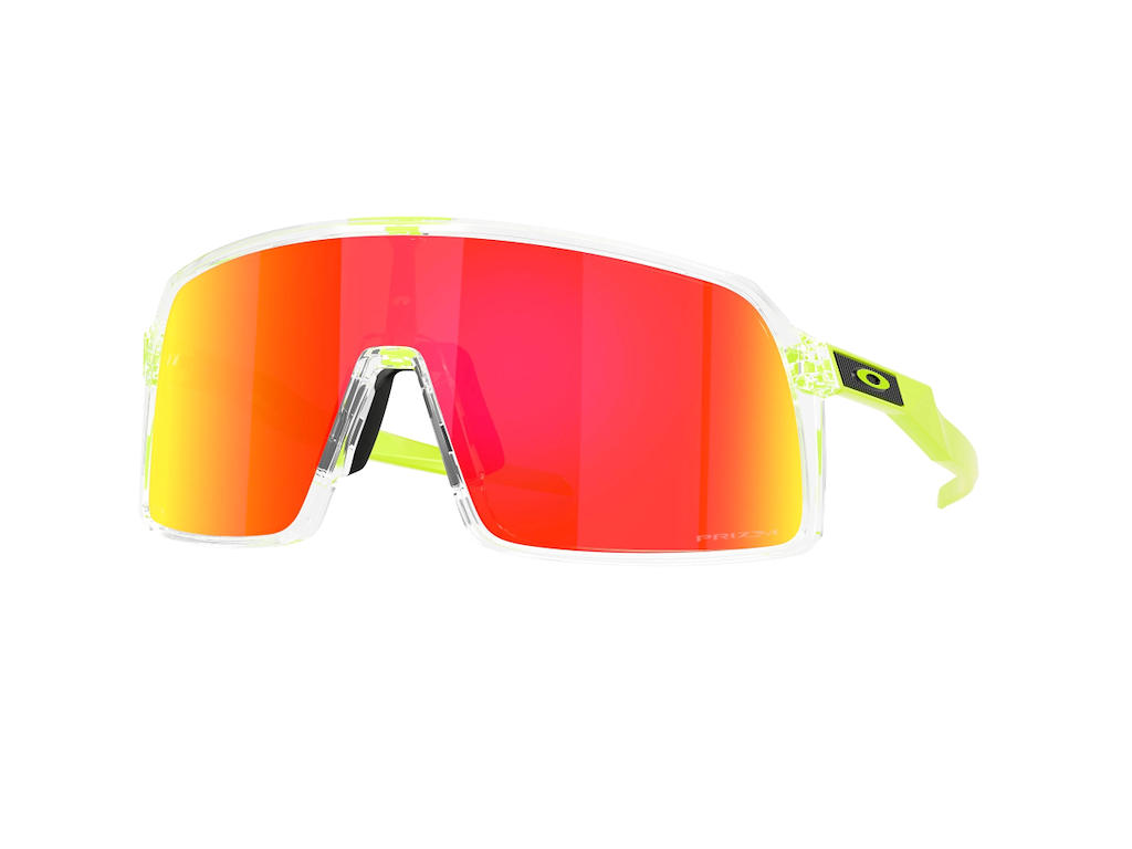 Oakley Sutro Pop Collection Cykelbriller Herre Clear Neon Prizm Ruby