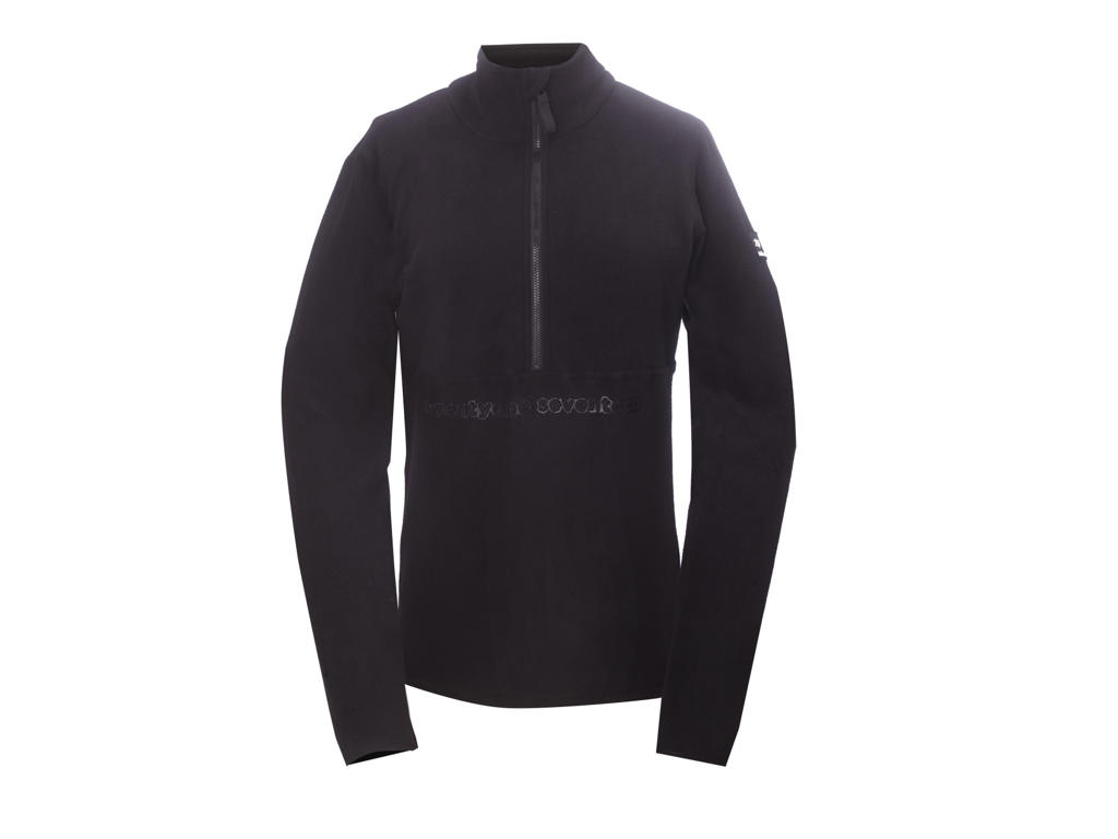 2117 Of Sweden Trollebo Fleecetrøje Half Zip Dame Sort