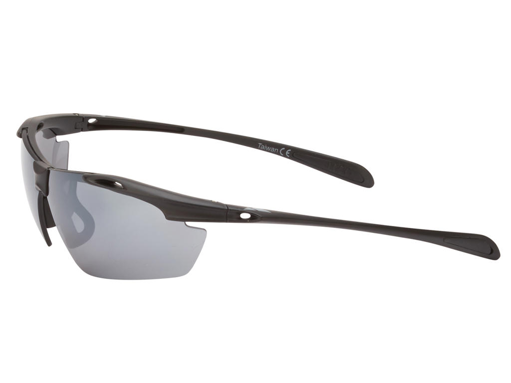Ongear Finestre Cykelbrille Med Pc Smoke Flash Mirror Linse Mat Sort