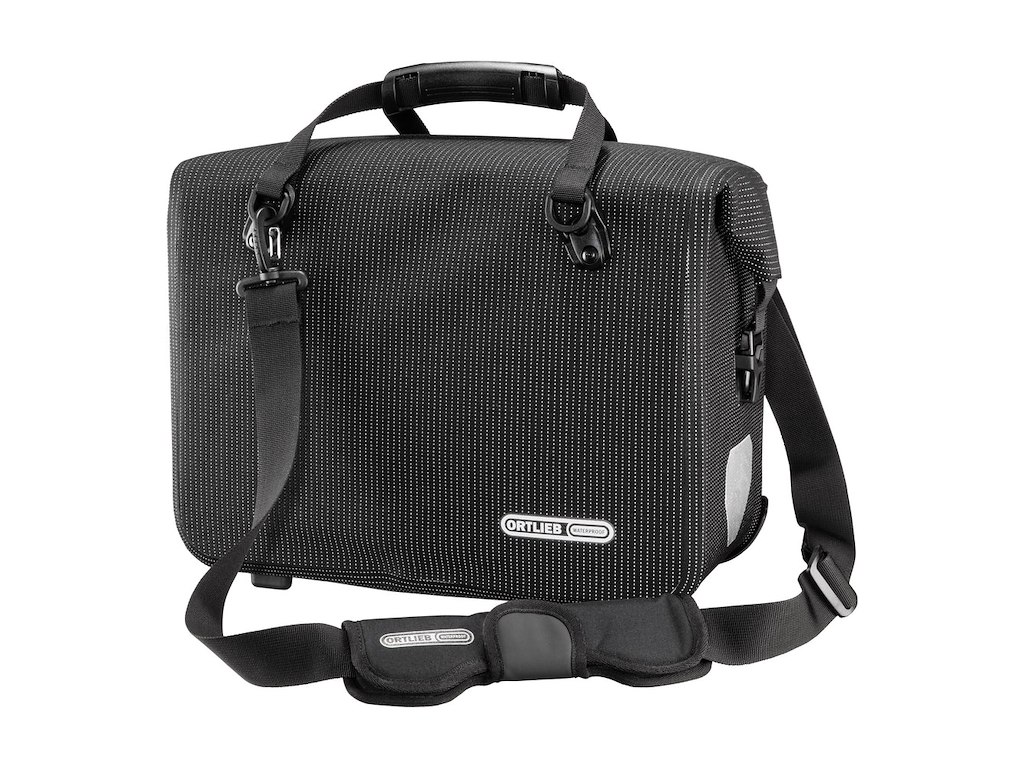 Ortlieb Office-bag High Visibility Ql2 Reflekterende Sort 21 Liter