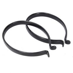 Oxc Oxford Bukseklips Pvc-belagt Black  Pair  Cykelreservedele