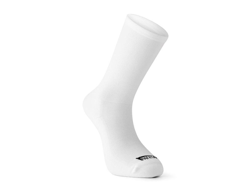 Pathtaker Highcut Cykelstrømper Hvid Str 42-44