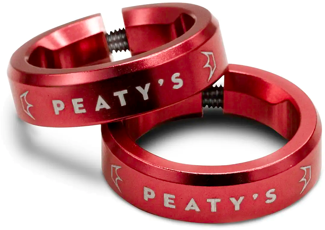 Peaty X27 Monarch Grip Lock Ring Red