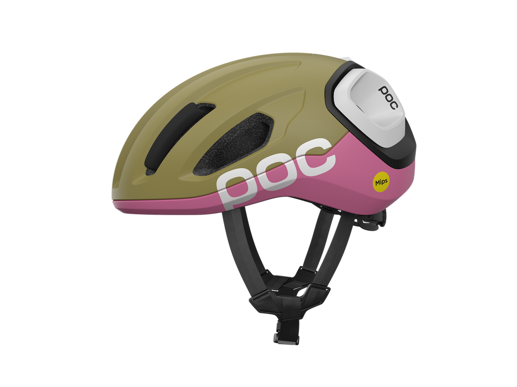 Poc Amidal Cykelhjelm Olivine Green Matt Thulite Pink Matt Str 50-56 Cm