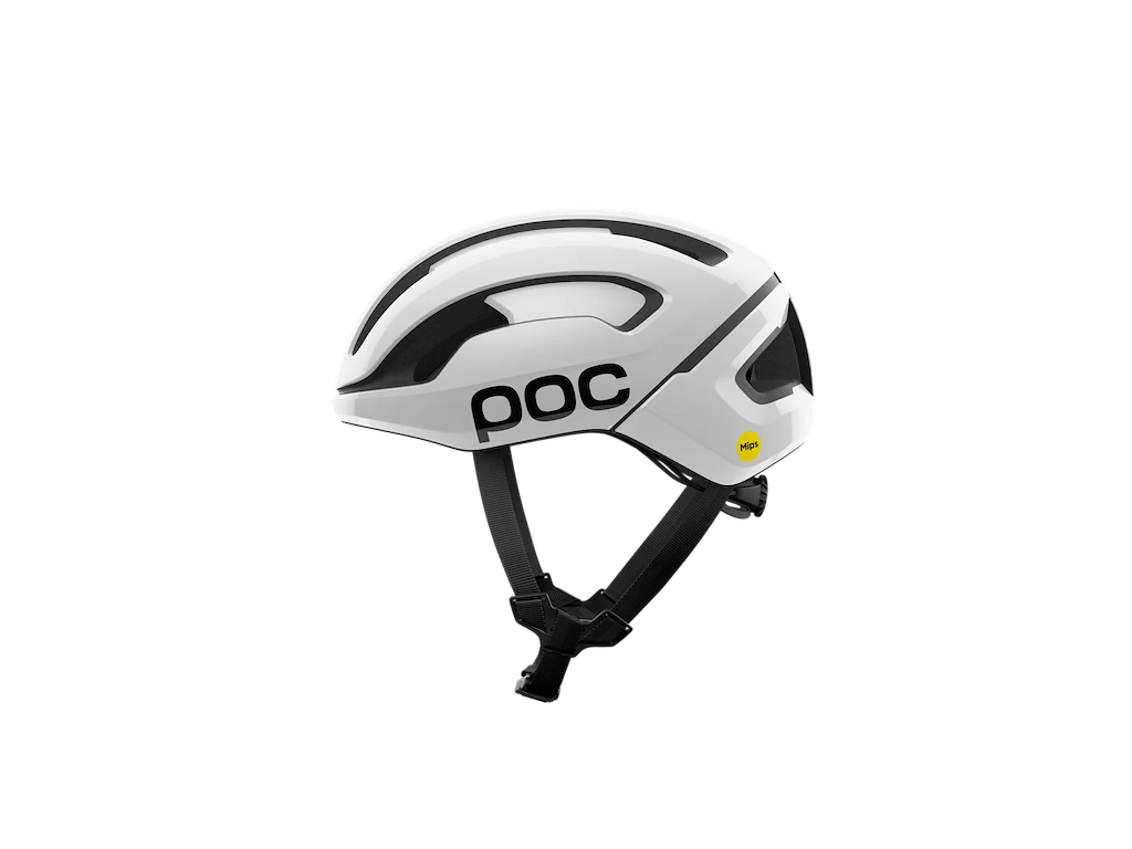 Poc Omne Air Mips Cykelhjelm Hydrogen White Uranium Black Matt Logo Str 54-59cm
