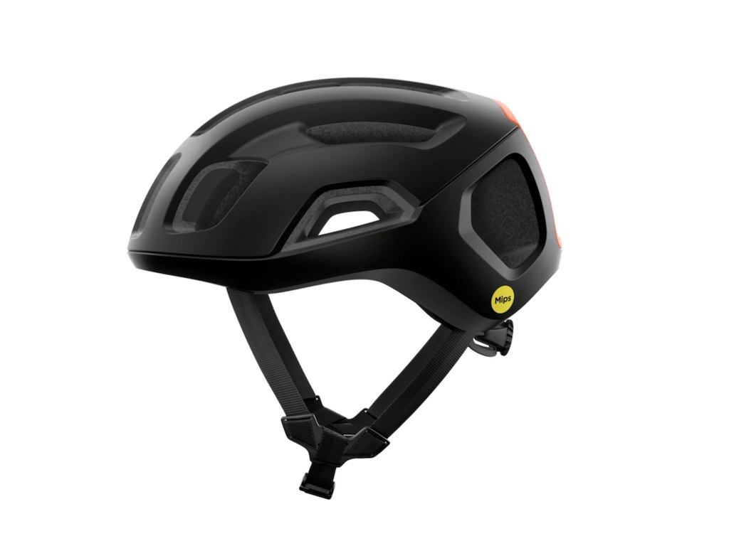Poc Ventral Air Mips Cykelhjelm Uranium Black Matt Fluorescent Orange Matt Str 56-61cm