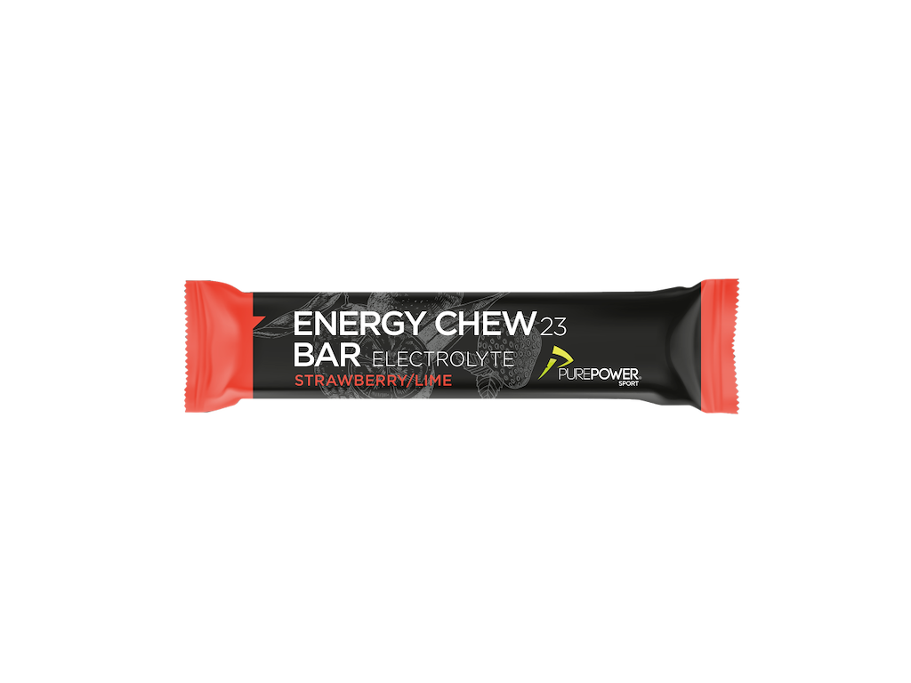 Purepower Energy Chew Bar Jordbær Lime Elektrolyt 30 Gram
